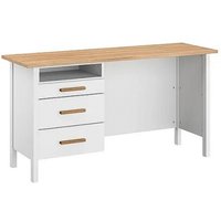 Click to view product details and reviews for Rauch Home Office Alpine White And Sonama Oak 3 Drawer Desk. Click to view product details and reviews for Rauch Home Office Alpine White And Sonama Oak 3 Drawer Desk.