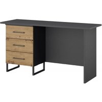 Click to view product details and reviews for Rauch Home Office Metallic Grey And Wotan Oak 3 Drawer Desk Lh. Click to view product details and reviews for Rauch Home Office Metallic Grey And Wotan Oak 3 Drawer Desk Lh.