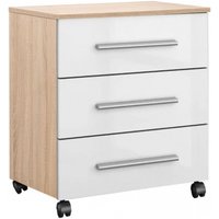 Click to view product details and reviews for Rauch Home Office White Gloss 3 Drawer Chest On Castors Sonama Oak Carcase. Click to view product details and reviews for Rauch Home Office White Gloss 3 Drawer Chest On Castors Sonama Oak Carcase.
