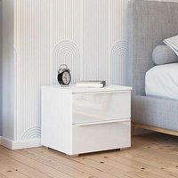Click to view product details and reviews for Rauch Monostar 2 Drawer Bedside Cabinet Alpine White With White Glass. Click to view product details and reviews for Rauch Monostar 2 Drawer Bedside Cabinet Alpine White With White Glass.