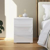 Click to view product details and reviews for Rauch Monostar 3 Drawer Bedside Cabinet Alpine White With White Glass. Click to view product details and reviews for Rauch Monostar 3 Drawer Bedside Cabinet Alpine White With White Glass.
