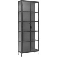 Click to view product details and reviews for Nordal Phoenix Black 2 Door Glass Tall Display Cabinet. Click to view product details and reviews for Nordal Phoenix Black 2 Door Glass Tall Display Cabinet.