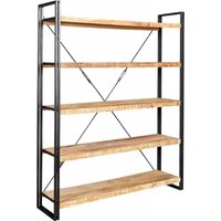 Click to view product details and reviews for Bhuj Industrial Style Wooden Wide Shelving Unit. Click to view product details and reviews for Bhuj Industrial Style Wooden Wide Shelving Unit.