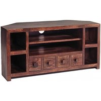 Click to view product details and reviews for Ajmer Dark Mango Wood 110cm Corner Tv Unit. Click to view product details and reviews for Ajmer Dark Mango Wood 110cm Corner Tv Unit.