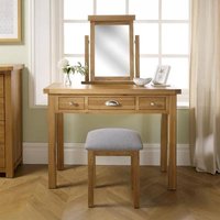 Click to view product details and reviews for Woburn Rustic Oak 3 Drawer Dressing Table. Click to view product details and reviews for Woburn Rustic Oak 3 Drawer Dressing Table.