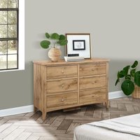 Click to view product details and reviews for Hampstead Rustic Oak Effect 6 Drawer Wide Chest. Click to view product details and reviews for Hampstead Rustic Oak Effect 6 Drawer Wide Chest.