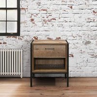 Click to view product details and reviews for Urban Industrial Style Rustic Wood Effect Bedside Cabinet 1 Drawer. Click to view product details and reviews for Urban Industrial Style Rustic Wood Effect Bedside Cabinet 1 Drawer.