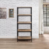 Click to view product details and reviews for Urban Industrial Style Rustic Wood Effect Tall Bookcase. Click to view product details and reviews for Urban Industrial Style Rustic Wood Effect Tall Bookcase.