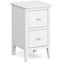 Click to view product details and reviews for Hampstead White 2 Drawer Narrow Bedside Cabinet. Click to view product details and reviews for Hampstead White 2 Drawer Narrow Bedside Cabinet.