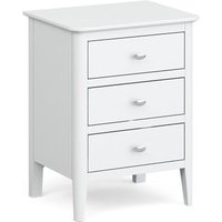Click to view product details and reviews for Hampstead White 3 Drawer Bedside Cabinet. Click to view product details and reviews for Hampstead White 3 Drawer Bedside Cabinet.