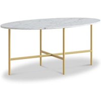 Click to view product details and reviews for Marmora White Marble And Gold Oval Coffee Table. Click to view product details and reviews for Marmora White Marble And Gold Oval Coffee Table.