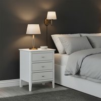 Click to view product details and reviews for Hampstead Bedside Cabinet 3 Drawer White. Click to view product details and reviews for Hampstead Bedside Cabinet 3 Drawer White.