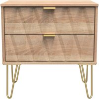 Click to view product details and reviews for Diamond Midi Bedside Cabinet 2 Drawer With Gold Hairpin Legs Oak. Click to view product details and reviews for Diamond Midi Bedside Cabinet 2 Drawer With Gold Hairpin Legs Oak.
