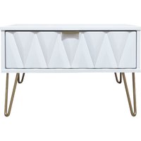 Click to view product details and reviews for Diamond Midi Bedside Table 1 Drawer With Gold Hairpin Legs White. Click to view product details and reviews for Diamond Midi Bedside Table 1 Drawer With Gold Hairpin Legs White.