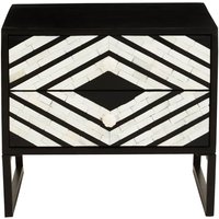 Click to view product details and reviews for Fusion Bedside Table 2 Drawer Black Bone Inlay. Click to view product details and reviews for Fusion Bedside Table 2 Drawer Black Bone Inlay.