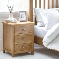 Click to view product details and reviews for Mallory Bedside Cabinet 3 Drawer Oak. Click to view product details and reviews for Mallory Bedside Cabinet 3 Drawer Oak.
