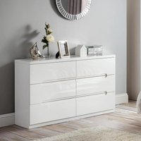 Click to view product details and reviews for Manhattan Chest Of Drawers 6 Drawer Wide White Gloss. Click to view product details and reviews for Manhattan Chest Of Drawers 6 Drawer Wide White Gloss.