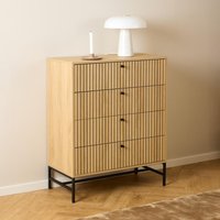 Click to view product details and reviews for Albany Chest 4 Drawer Ribbed Oak. Click to view product details and reviews for Albany Chest 4 Drawer Ribbed Oak.