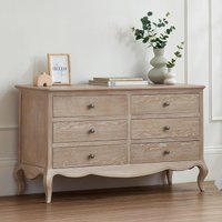 Click to view product details and reviews for Camille Chest Of Drawers 6 Drawer Wide French Style Oak. Click to view product details and reviews for Camille Chest Of Drawers 6 Drawer Wide French Style Oak.