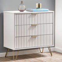Click to view product details and reviews for Murano Chest Of Drawers 3 Drawer Small Ribbed White. Click to view product details and reviews for Murano Chest Of Drawers 3 Drawer Small Ribbed White.
