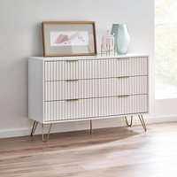 Click to view product details and reviews for Murano Chest Of Drawers 6 Drawer Wide Ribbed White. Click to view product details and reviews for Murano Chest Of Drawers 6 Drawer Wide Ribbed White.