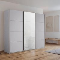 Click to view product details and reviews for Kulmbach Sliding Wardrobe 203cm 3 Door Silk Grey White Glass Front. Click to view product details and reviews for Kulmbach Sliding Wardrobe 203cm 3 Door Silk Grey White Glass Front.
