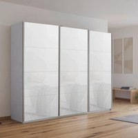 Click to view product details and reviews for Kulmbach Sliding Wardrobe 271cm 3 Door Silk Grey White Glass. Click to view product details and reviews for Kulmbach Sliding Wardrobe 271cm 3 Door Silk Grey White Glass.