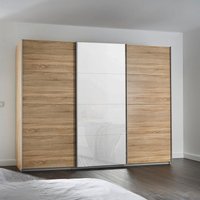 Click to view product details and reviews for Kulmbach Sliding Wardrobe 271cm 3 Door Sonoma Oak White Glass Front. Click to view product details and reviews for Kulmbach Sliding Wardrobe 271cm 3 Door Sonoma Oak White Glass Front.