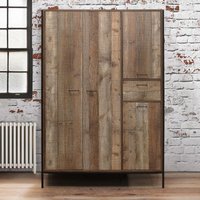 Click to view product details and reviews for Urban Industrial Style Wardrobe 4 Door 1 Drawer Rustic Wood. Click to view product details and reviews for Urban Industrial Style Wardrobe 4 Door 1 Drawer Rustic Wood.