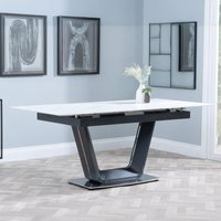 Click to view product details and reviews for Alpha Extending Dining Table 4 6 Seater 140cm 180cm White Ceramic Black Base. Click to view product details and reviews for Alpha Extending Dining Table 4 6 Seater 140cm 180cm White Ceramic Black Base.