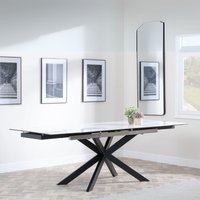 Click to view product details and reviews for Sutton Dining Table 4 8 Seater 140cm 200cm Extending White Ceramic Black Star Base. Click to view product details and reviews for Sutton Dining Table 4 8 Seater 140cm 200cm Extending White Ceramic Black Star Base.