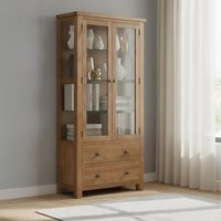 Click to view product details and reviews for Original Display Cabinet 2 Door 2 Drawer Glazed Rustic Oak. Click to view product details and reviews for Original Display Cabinet 2 Door 2 Drawer Glazed Rustic Oak.