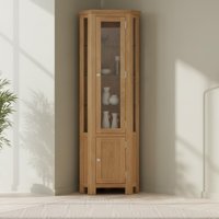 Click to view product details and reviews for Appleby Corner Display Cabinet 2 Door Oak. Click to view product details and reviews for Appleby Corner Display Cabinet 2 Door Oak.