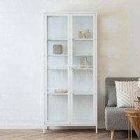 Click to view product details and reviews for Brisbane Display Cabinet 2 Door White Metal. Click to view product details and reviews for Brisbane Display Cabinet 2 Door White Metal.