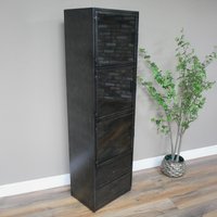 Click to view product details and reviews for Display Cabinet Black Metal 3 Door Narrow. Click to view product details and reviews for Display Cabinet Black Metal 3 Door Narrow.