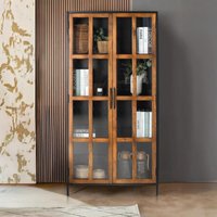 Click to view product details and reviews for Rieti Display Cabinet Industrial Style Mango Wood 2 Door. Click to view product details and reviews for Rieti Display Cabinet Industrial Style Mango Wood 2 Door.