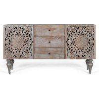 Click to view product details and reviews for Edith Sideboard Grey Carved Mango Wood 2 Door Medium 150cm. Click to view product details and reviews for Edith Sideboard Grey Carved Mango Wood 2 Door Medium 150cm.