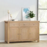 Click to view product details and reviews for Hayley Sideboard 3 Door Medium 137cm Oak. Click to view product details and reviews for Hayley Sideboard 3 Door Medium 137cm Oak.