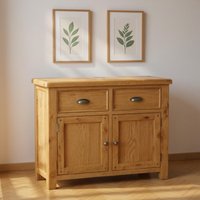 Click to view product details and reviews for Janelle Sideboard 2 Door Small 106cm Rustic Oak. Click to view product details and reviews for Janelle Sideboard 2 Door Small 106cm Rustic Oak.
