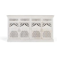 Click to view product details and reviews for Lomax Sideboard White Carved Mango Wood 4 Door Extra Large 180cm. Click to view product details and reviews for Lomax Sideboard White Carved Mango Wood 4 Door Extra Large 180cm.