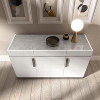 Click to view product details and reviews for Modern Mara Medium Buffet Sideboard 140cm 3 Doors With Metal Handle White. Click to view product details and reviews for Modern Mara Medium Buffet Sideboard 140cm 3 Doors With Metal Handle White.