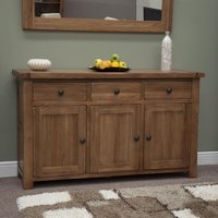 Click to view product details and reviews for Rustic Oak Sideboard 3 Door Medium 139cm Oak. Click to view product details and reviews for Rustic Oak Sideboard 3 Door Medium 139cm Oak.