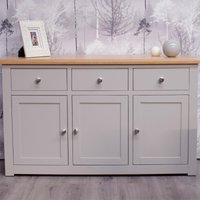 Click to view product details and reviews for Diamond Painted Sideboard 3 Door Medium 137cm.
