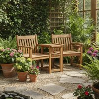 Click to view product details and reviews for Lakeside Garden Companion Set Acacia Wood Flat Arm. Click to view product details and reviews for Lakeside Garden Companion Set Acacia Wood Flat Arm.