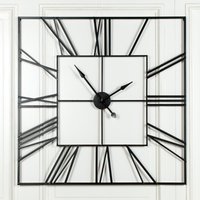 Click to view product details and reviews for Wall Clock Black Metal Square Extra Large. Click to view product details and reviews for Wall Clock Black Metal Square Extra Large.