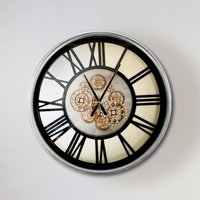 Click to view product details and reviews for Wall Clock Round Industrial Silver And Gold Gears. Click to view product details and reviews for Wall Clock Round Industrial Silver And Gold Gears.