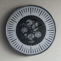 Click to view product details and reviews for Palladium Wall Clock Black And Silver Cogs Round Medium. Click to view product details and reviews for Palladium Wall Clock Black And Silver Cogs Round Medium.