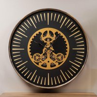 Click to view product details and reviews for Palladium Wall Clock Gold Centre Cogs Round. Click to view product details and reviews for Palladium Wall Clock Gold Centre Cogs Round.