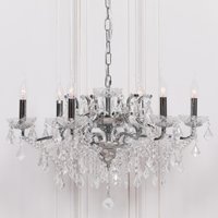 Click to view product details and reviews for French Style Shallow Cut Glass Chandelier Chrome 6 Branch. Click to view product details and reviews for French Style Shallow Cut Glass Chandelier Chrome 6 Branch.