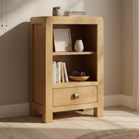 Click to view product details and reviews for Curve Bookcase 1 Drawer Small Oak. Click to view product details and reviews for Curve Bookcase 1 Drawer Small Oak.
